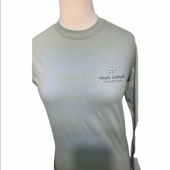 Simply Southern West Virginia T-Shirt Small Green - Picture 8 of 12